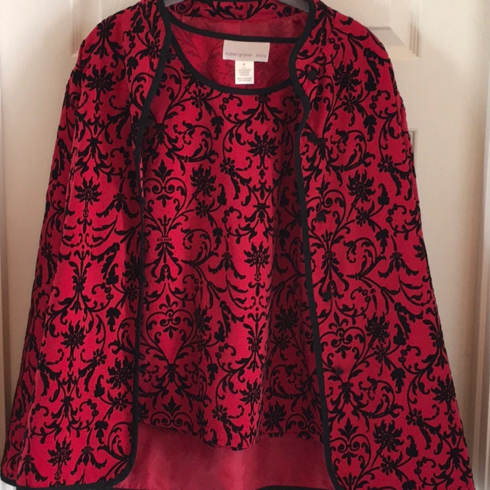 Mandarin Collared Jacket And Tank - image 1